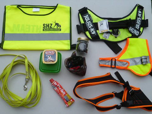 Zubehör für das Mantrailing