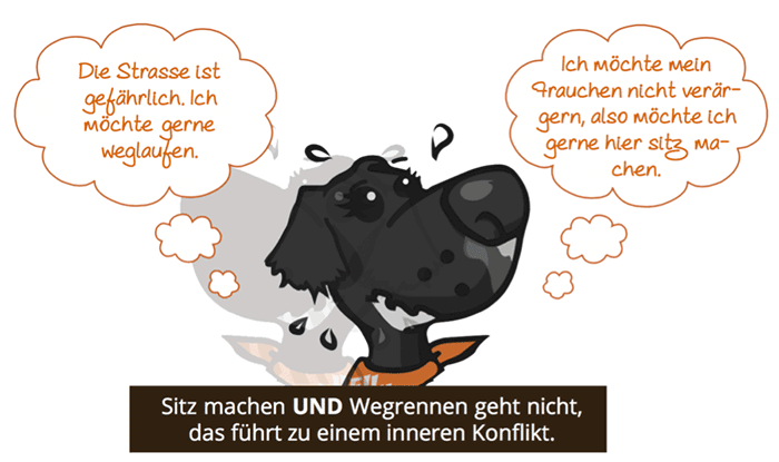 Hund im Konflikt: Stress und Überforderung
